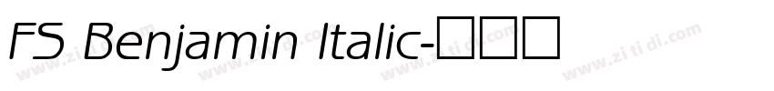 FS Benjamin Italic字体转换 FS Benjamin Italic字体转换